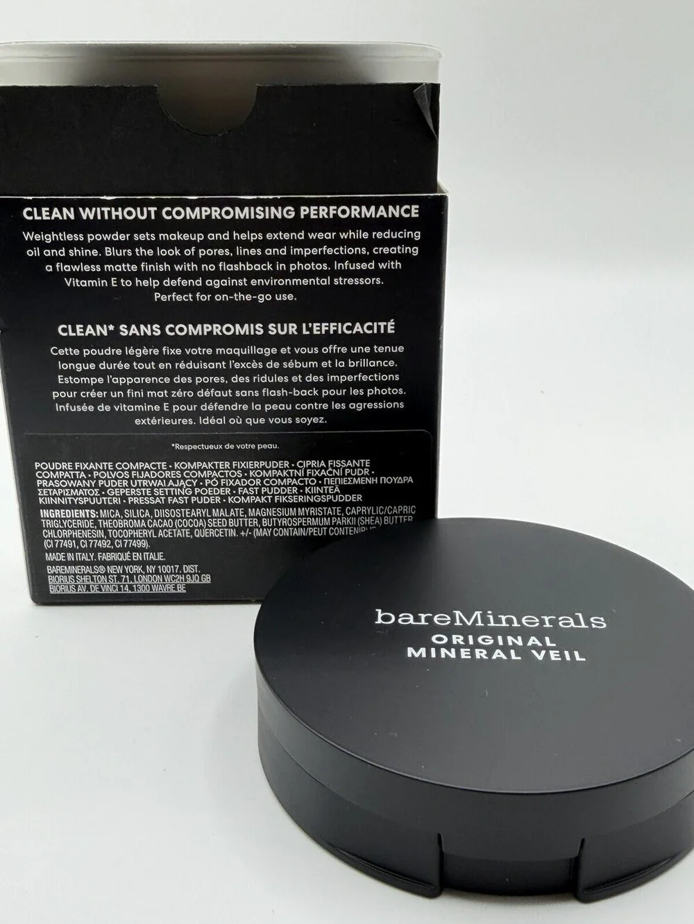 bareMinerals Original Mineral Veil Pressed Setting Powder Sheer Tan 9g NIB Full